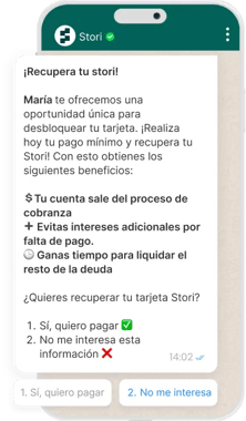 Stori customer engagement notificaciones