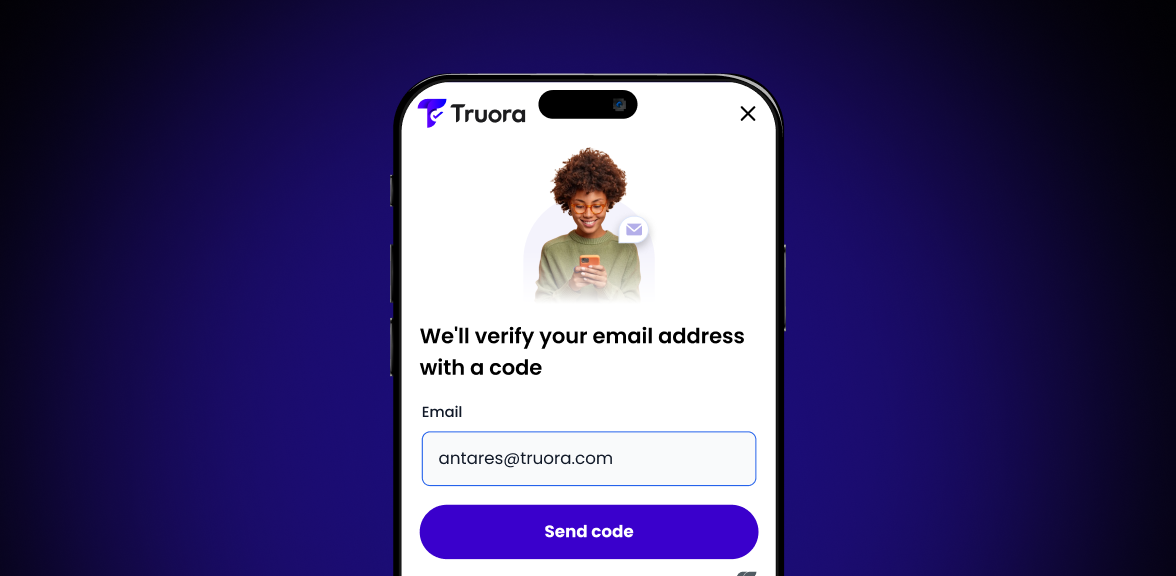 Send a one-time passcode (OTP) to the user's email address and request confirmation.