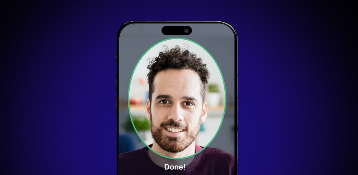 Compare a reference photo with a user selfie or video