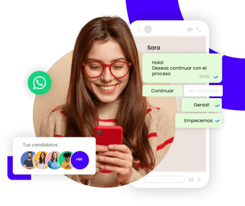 Solución para agilizar procesos de contratación por WhatsApp