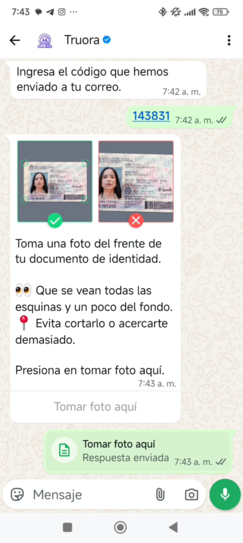 flujo onboarding en WA