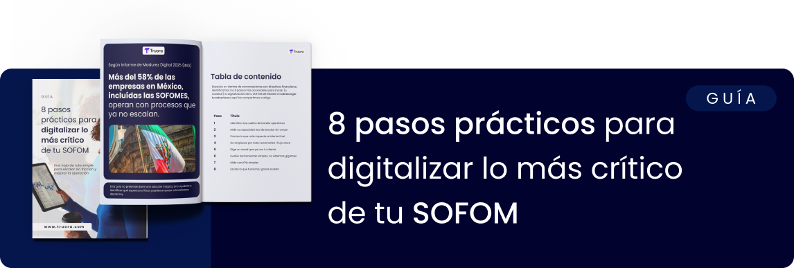10 pasos prácticos para digitalizar tu SOFOM