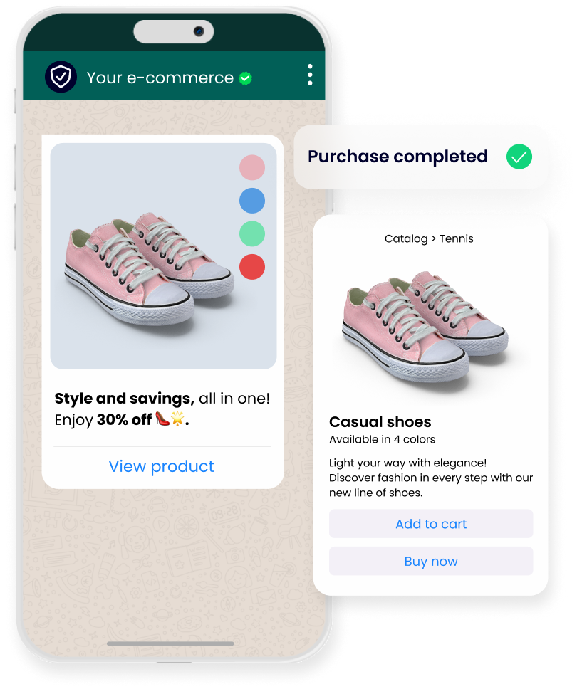 Activate promotions and streamline the purchase process through WhatsApp