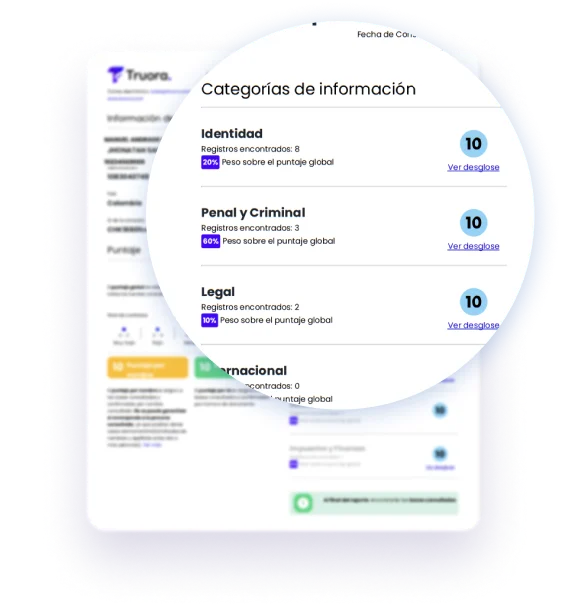 panel de reporte de validaciones de Truora ESP